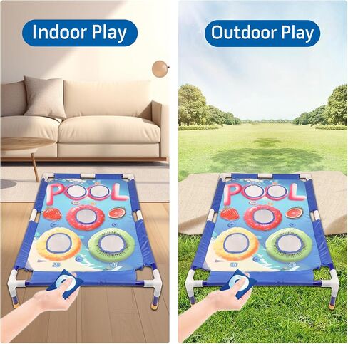 Remit Bean Bag Toss Game, Cornhole Game Set for Kids, Outdoor Toys and Sports Toys, Fun Outside Toys for Yard Play, Outdoor Activities, Sports & Play Toys for Active Kids for Kids 3-8 in Saudi Arabia