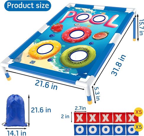 Remit Bean Bag Toss Game, Cornhole Game Set for Kids, Outdoor Toys and Sports Toys, Fun Outside Toys for Yard Play, Outdoor Activities, Sports & Play Toys for Active Kids for Kids 3-8 in Saudi Arabia