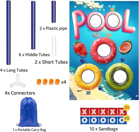 Remit Bean Bag Toss Game, Cornhole Game Set for Kids, Outdoor Toys and Sports Toys, Fun Outside Toys for Yard Play, Outdoor Activities, Sports & Play Toys for Active Kids for Kids 3-8 in Saudi Arabia