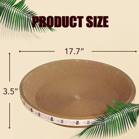 2-Pack Cardboard Cat Scratcher - Wear-Resistant Cat Scratching Board & Furniture Protector, Grinding Claw Cat Scratcher Nest Bed for Indoor Cats in Saudi Arabia