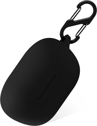 Geiomoo Silicone Case for New Bose QuietComfort Earbuds 2024, Protective Cover with Carabiner (Black) in Saudi Arabia
