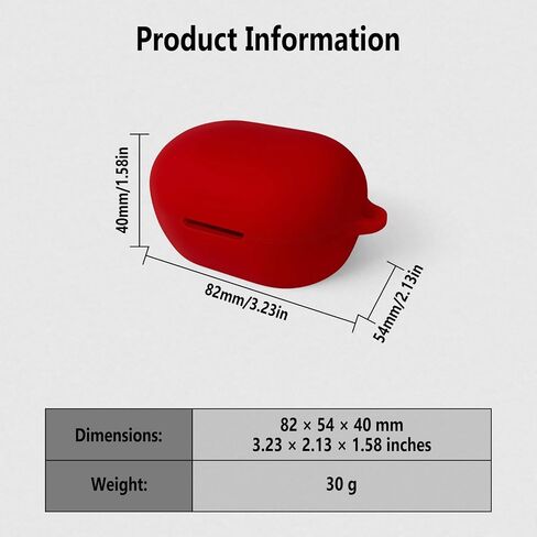 Geiomoo Silicone Case for New Bose QuietComfort Earbuds 2024, Protective Cover with Carabiner (Black) in Saudi Arabia