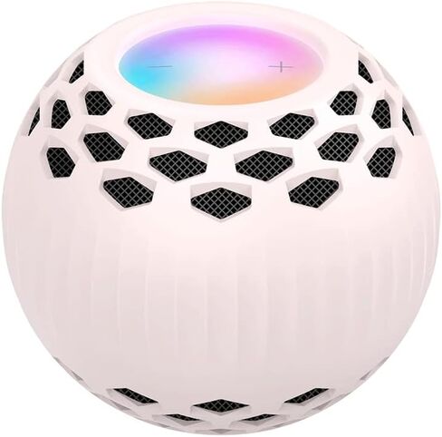 Hahace Protective Cover Compatible with HomePod Mini, Protective Case with Hollow Design Dust-Proof & Drop-Proof (Pink) in Saudi Arabia