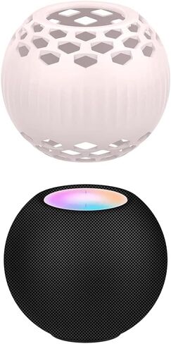 Hahace Protective Cover Compatible with HomePod Mini, Protective Case with Hollow Design Dust-Proof & Drop-Proof (Pink) in Saudi Arabia