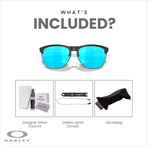 Oakley Frogskins Lite OO9374 Round Sunglasses for Men + BUNDLE Accessory Leash + Designer iWear Kit in Saudi Arabia