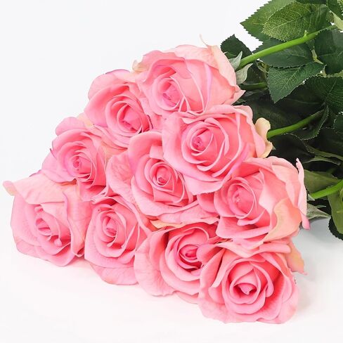 Dahlia Artificial Flowers, 3 Pcs 24in Large Fall Fake Flowers with Long Stem Realistic Touch Floral for Home Vase Bridal Wedding Party Arrangements Bouquets Centerpieces Table DIY Decor Orange in Saudi Arabia