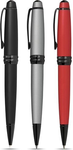 Cross Bailey Matte Black Lacquer Fountain Pen with Polished Black PVD appointments, Medium Nib in Saudi Arabia