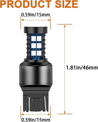 7443 W21-5W LED Bulbs Pink/Purple LED DRL Turn Signal Light 7440 7441 7444 T20 W21W LED Daytime Running Parking Reverse Light 3030 30SMD Super Bright with Low Consumption, Pack of 2 in Saudi Arabia