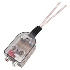 High to Low Converter Car Audio Car Stero Adjustable Speaker High to Low Line Audio Impedance Converter