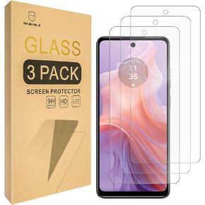 Mr.Shield Screen Protector compatible with Motorola Moto E14 [Tempered Glass] [3-PACK] [Japan Glass with 9H Hardness]