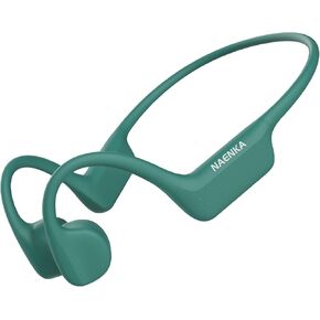 NANK Runner Neo Bone Conduction Headphones, Bluetooth 5.2 Open Ear Headphones with Dual Mic, IP66 Waterproof Wireless Headphones with Wireless Charging for Sports
