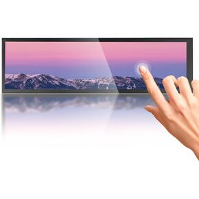 Yunseity 8.8 Inch Monitor, 480x1920 LCD HD 170° View Portable Monitor, 60Hz Refresh Rate Monitor Panel for RasPi, HDR, 600 Nits Brightness, Eye Care, USB