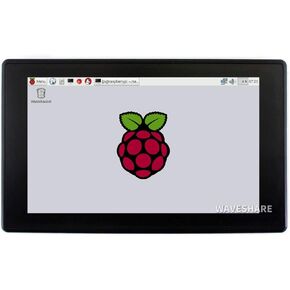 7inch HDMI LCD (H) (with case) 1024x600 Capacitive Touch Screen IPS Display HDMI Monitor with Toughened Glass Cover Case for Raspberry Pi 4/3/2/1 B B+ A+/Jetson Nano/Windows 10