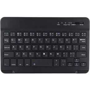 ASHATA 7 Inch Bluetooth Keyboard(Russian),Rechargeable Ultra Thin, Keyboard,Small Size and Lightweight, Portable,for Andriod for Win for iOS