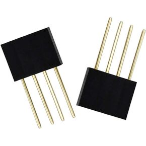 VG_S 20 قطعة. 2.54 ملم الملعب 4 دبوس صف واحد تكويم درع أنثى رأس لاردوينو in Kuwait