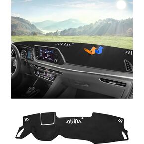 Autorder Dashboard Cover Mat for 2024 2025 Hyundai Sonata Accessories Dash Cover Upgrade Velvet Dash Mat UV Rays Protector