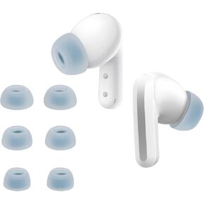 kwmobile 6X Replacement Ear Tips Compatible with Xiaomi Redmi Buds 5 - Silicone Tips for Earphones - Light Blue