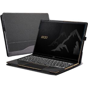 غطاء كمبيوتر محمول لجهاز MSI Summit E13 Flip Evo Professional Laptop A11MT-022 /Summit E13 Flip Evo A12M / E13 FlipEvo A13MT 13 بوصة غطاء جيب داخلي من جلد البولي يوريثان (رمادي) in Kuwait