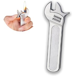 Creative Novel Tool Shape Lighter,Unique Cool Lighter Soft Flame,Adjustable Refillable Butane Lighter,Windproof Lighter for Outdoor Indoor(No Butane Gas) (14#)