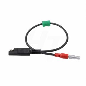 External Battery Power Cable for GEOMAX Zenith 60/35 Pro, Hemisphere S631 / S321+ S321 GPS Receiver, 5 Pin to Alligator Clips