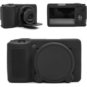 MUZIRI KINOKOO Silicone Case Compatible for Ricoh GR III/GR IIIx Camera, Soft Lightweight Rubber GR III/GR IIIX /GR3 Protective Case Cover Accessories with Removable Lens Cover - White