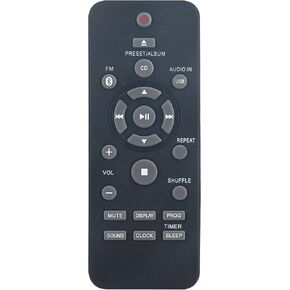 Replace Remote Control fit for Philips Micro Music Stereo System BTM2180 BTM2180/37 BTM2280 BTM2280/12 BTM2355 BTM1180 BTM2130 BTM2310/12 BTM2310/55 BTM2310/93 BTM2310/96 DCM2068/93 DCM2260/93 DCM3175
