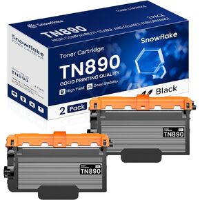 TN890 TN-890 2 Pack Compatible TN-890 Ultra High Yield Toner Cartridge Replacement for Brother HL-L6250DW HL-L6400DW HL-L6400DWT MFC-L6900DW MFC-L6750DW Printer.