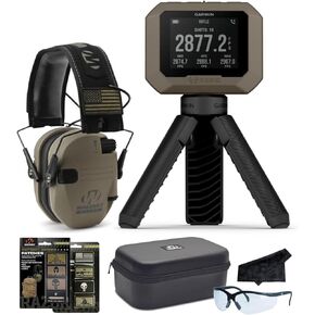 Garmin Xero C1 Pro Ballistic Chronograph w/Walker's Razor Slim Patriot Electronic Earmuff, Black | Instant Precise Readings, Superior Hearing Protection | Signature Series Range Kit
