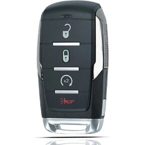 Smart Key Fob Keyless Entry Fits for RAM 1500 Dodge RAM 2019 2020 2021 2022 2023 2024 Remote Control Key Replacement 4 Button FCC ID:OHT-4882056
