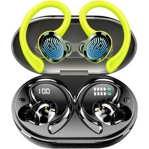 Wireless Earbuds Sport Bluetooth Headphones, Bluetooth 5.3 Earbuds with Immersive HiFi Stereo, 2024 New 48Hrs Noise Cancelling Wireless Earphone, ENC Mic Ear Buds, Over Ear Earhooks, IP7 Waterproof