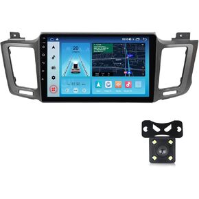 FELLOSTAR Car Radio Stereo for Toyota Rav4 2013-2018 Carplay & Android Auto Touch Screen 8-Core 2+32GB Android 13 Plug & Play Head Unit GPS Navigation with Bluetooth GPS Multimedia System IPS Screen