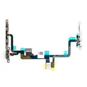 New OEM Power Volume Button Control Switch On/Off + Flash Light + Mic + Mute Connector Flex Cable w/Bracket Replacement Parts Compatible for iPhone 7 Plus (All Carriers)