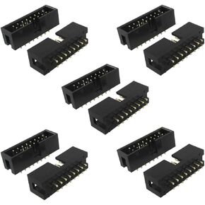 uxcell 2.54mm Pitch 2x8 Pin Dual Row Straight IDC Headers 10 Pcs