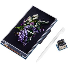 4 inch LCD Display, DC 5V IPS HD Display Screen HDMI Display 4-Inch Screen Resistive Touch for Raspberry Pi