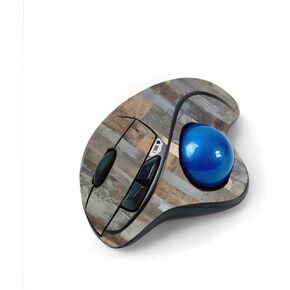 MightySkins Skin for Logitech M570 Wireless Trackball Mouse - Gray Wood | Protective, Durable, and Unique Vinyl Decal wrap Cover | Easy to Apply, Remove, and Change Styles | Made in The USA