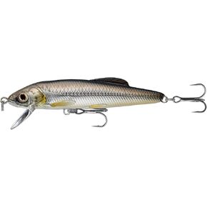 LiveTarget Minnow- Jerk Bait, 2 1/2", 1/8 oz, Silver/Black