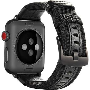 Maxjoy Compatible with Apple Watch Band, 42mm 44mm 45mm 46mm 49mm Nylon Strap Replacement Bands Compatible with Apple iWatch Ultra 2 SE Series 10 9 8 7 6 5 4 3 2 1 Sport & Edition, Army Green