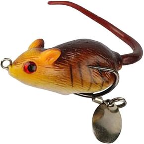 Fishing Bait Rubber Mouse Bass Fishing Lure Crankbait Tackle Lures, Baits and Attractants