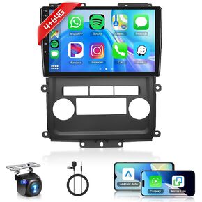4+64G Android Car Stereo Car Radio for Nissan Frontier Xterra 2009-2012 with Wireless Carplay Android Auto, 9’’ IPS Touch Screen Head Unit Mirror Link WiFi GPS Bluetooth FM RDS EQ Backup Camera SWC