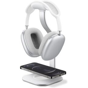 Spigen Premium Aluminum Stand Designed for AirPods Max, Sonos Ace Headphones, Bose, Beats, Sony, Sennheiser [Charger Not Included] Dual Universal Headphone Stand - Space Gray