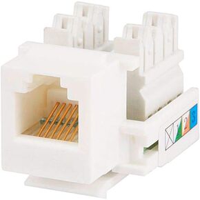 Monoprice RJ12 Keystone Jack 110 Type White