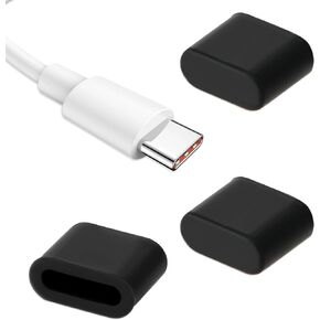 20 Pcs USB C Dust Caps Port Anti Dust Plug Silicone Type C Male Port Cover Anti Dust Charging Port Cover Protectors for Any Type C Charging Male Port
