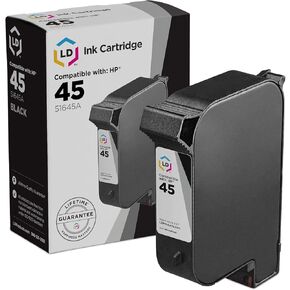 Remanufactured Replacement for HP 45 51645A Ink Cartridge for PhotoSmart 1000 1100 1100xi 1115 1115cvr 1215 1215vm 1218 1315 1315vm P1000 P1000xi P1100 P1100xi P2100 (Black, Single Pack)