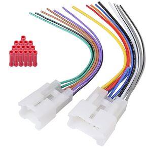 Radio Wiring Harness Adapter Kit Compatible with Toyota Stereo Adapter 10-6Pin Plug for RAV4 Tundra Tacoma Camry Corolla 4Runner Prius Subaru WRX Forester Car Radio Wire Connector