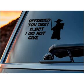 Offended You are?... Decal Sticker Vinyl Graphics for Cars Trucks SUV Motorcycles Windows|White|7.2 X 3.6 inch|URI218