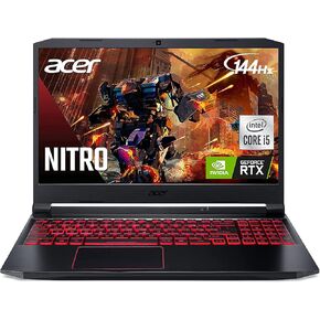 acer Nitro 5 Gaming Laptop, 15.6" FHD 144Hz IPS Display, Intel Core i5-10300H Processor, NVIDIA GeForce RTX 3050, 16GB RAM, 1TB PCIe NVMe SSD, Backlit Keyboard, Windows 10 Home, Intel Wi-Fi 6