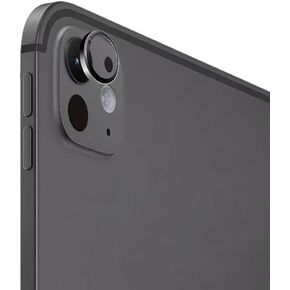 For iPad Pro 2024 11-inch 13-inch Camera Lens Protector Tempered Glass 3D Alloy Ring Cover Original Color Match - New iPad 2024 Accessory-Space Gray