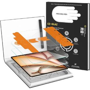 EZ-GLAZ-2 Pack for iPad Pro 11-in.(4th 3rd 2nd 1st Gen)& iPad Air 10.9-in. (5th 4th Gen) Screen Protector, 9H+ Hardness 12FT Military Grade Shatterproof Long Durable Tempered Glass Film with Flawless Fit Box,Scratch Resistant