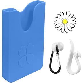 Complete Bogg Bag Accessories Set - Silicone Phone Holder, Dual Key Holder Inserts, and Trendy Bag Charm (Yellow)