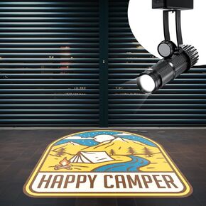 160W Logo GOBO Projector 4K Lamp Beads IP67 Waterproof Rust-Resistant Remote-Controlled Custom GOBO for Advertising,Parties,Weddings Indoor and Outdoor